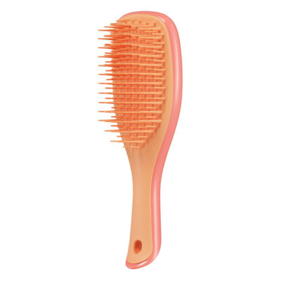mini brush pink orange travel detangler