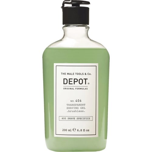 Depot NO. 406 Transparent Shaving Gel (Brushless) 200ml