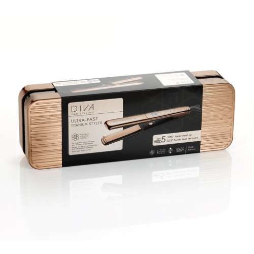 straightener gold diva professional titanium