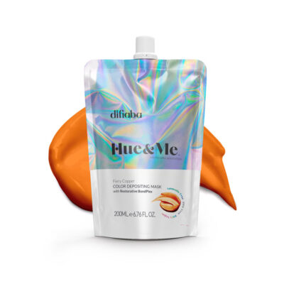 color my hair at home, fire hair, orange hair, coloring at home, difiaba colors, hue&me