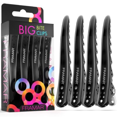 Framar Big Bite Clips Black  sku 91021