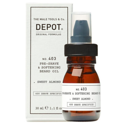 Depot NO. 403 Pre-Shave & Softening Beard Oil 30ml Sweet Almond