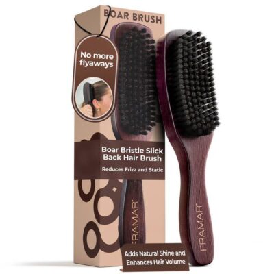 slick pony tail boar brush framar hair brush