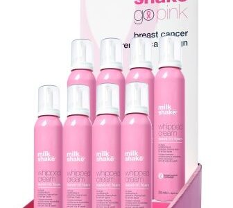 milk_shake go pink leave-in counter display for the breast cancer awareness campaign
