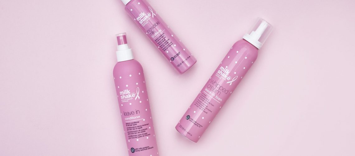 Pink October fundraising with milk_shake pink leave-in hair treatments | Cortex Ltd