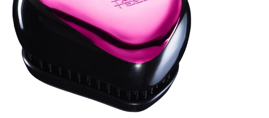 Tangle Teezer Compact Styler in pink chrome and black
