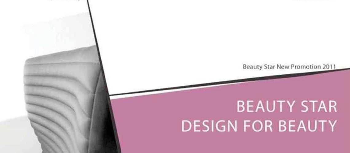 Beauty Star Design for Beauty salon furniture promotion brochure cover