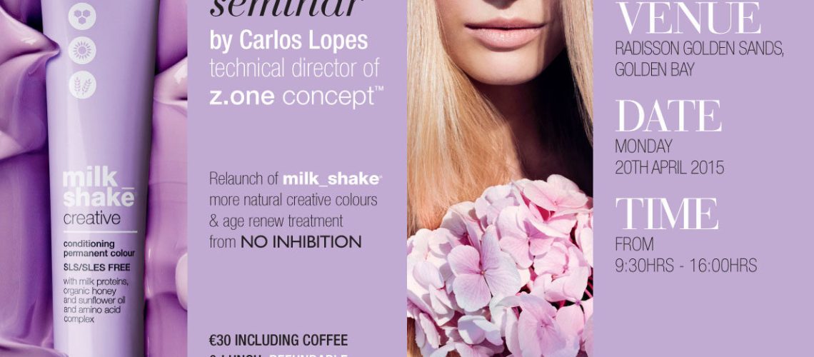 Invitation to the milk_shake technical seminar by Carlos Lopes, 20 April 2015